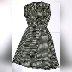 Silk Dress with V-Neck Wrap Silhouette Inspired Style